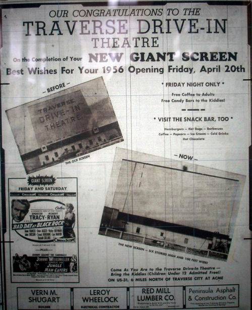 Traverse Drive-In Theatre - Old Newspaper Ad From Michigandriveins (newer photo)